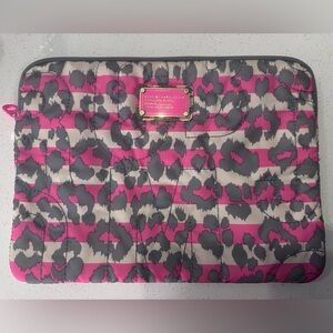 Vintage Marc Jacobs Leopard Print Pink and Gray Laptop case
